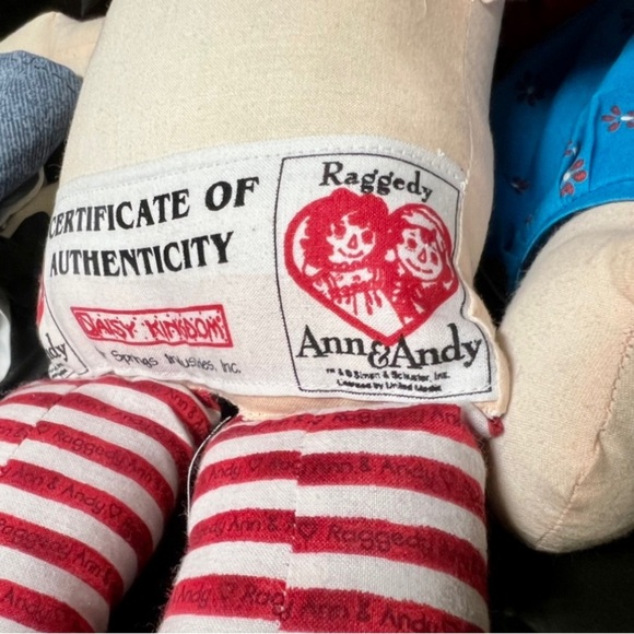 Vintage Raggedy Ann & Andy Dolls From Daisy Kingdom Fabric Patterns. - Picture 10 of 15